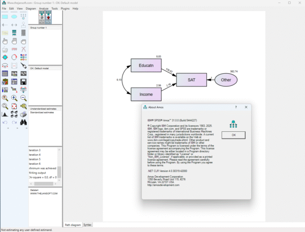 IBM SPSS Amos Multilingual Ver 31 – Statistical Analysis - Image 3