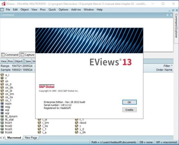 EVIEWS 13 ENTERPRISE LIFETIME ACTIVATION - Image 2