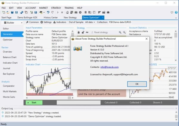 Forex Strategy Builder Professional 4.3.3 Lifetime Activation - Image 4
