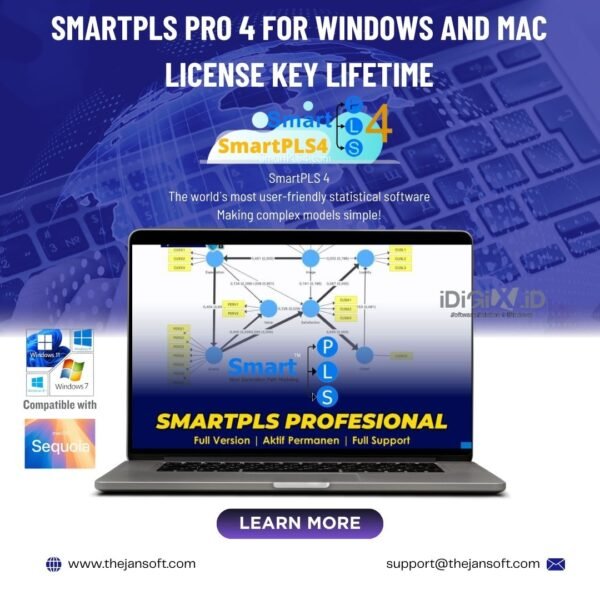 SmartPLS Professional 4.1.1.4 For Windows and Mac 2025 License Key Lifetime