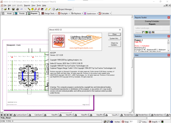 AGI32 22.1.0.28 update 2024 Lighting Analysts - Illuminating Engineering Software - Image 4