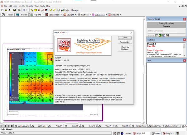 AGI32 22.1.0.28 update 2024 Lighting Analysts - Illuminating Engineering Software - Image 5