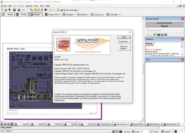 AGI32 22.1.0.28 update 2024 Lighting Analysts - Illuminating Engineering Software - Image 6
