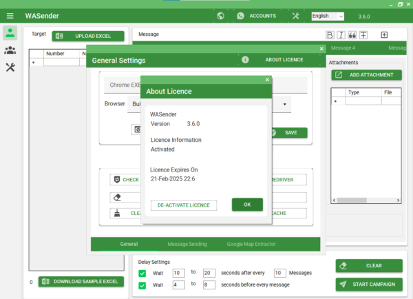 WaSender Bulk WhatsApp Sender + Group Sender + WhatsApp Auto Reply Bot (V3.6.0) can use proxy - Image 3