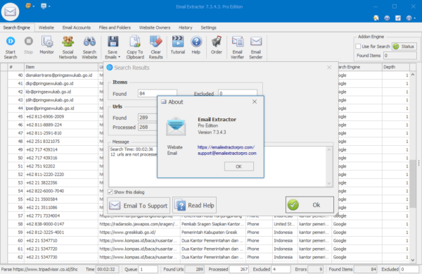 Email Extractor Pro v.7.3.4.3 + add-on search - Image 4