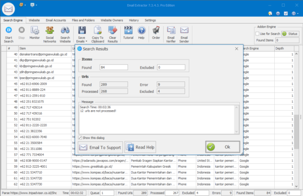 Email Extractor Pro v.7.3.4.3 + add-on search - Image 3
