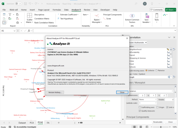 Analyse-it Ultimate  Edition 6.16.2 For Microsoft Excel 64bit - Image 2