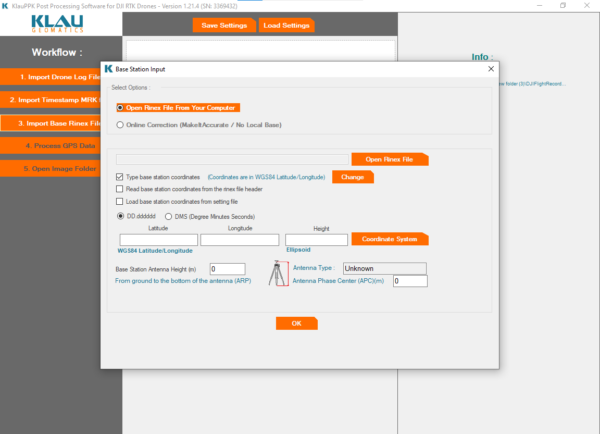 KlauPPK for DJI RTK Drones v.1.21.4 perpetual license - Image 3