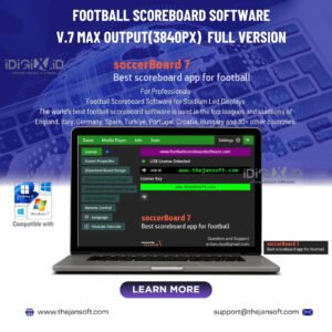 Football Scoreboard Software v.7 Max Output(3840px)  full version