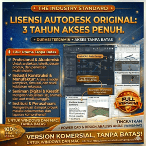 Lisensi Autodesk All Apps Original – 3 Tahun Resmi