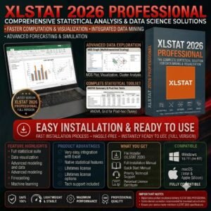 XLSTAT 2025: Advanced Statistical Analysis Add-in for Excel - For 1 PC