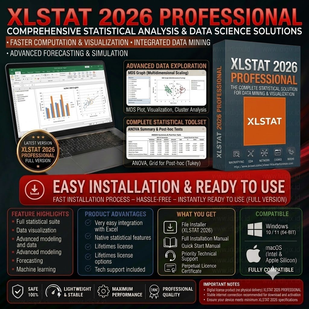 XLSTAT 2025: Advanced Statistical Analysis Add-in for Excel