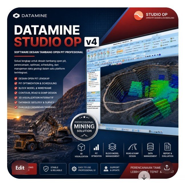 Datamine Studio OP 4.2 Full Version | Open Pit Mine Planning Software